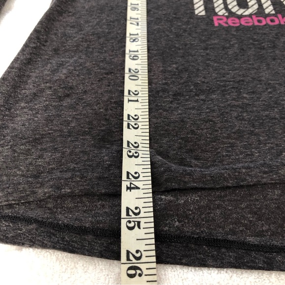 Reebok Lightweight Long sleeves Hoodie SZ M Heather Gray - Picture 13 of 13
